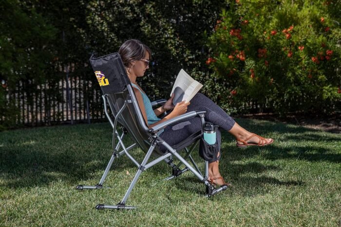 PICNIC TIME NCAA Outdoor Rocking, XL Heavy Duty Camping Chair for Adults - Image 2