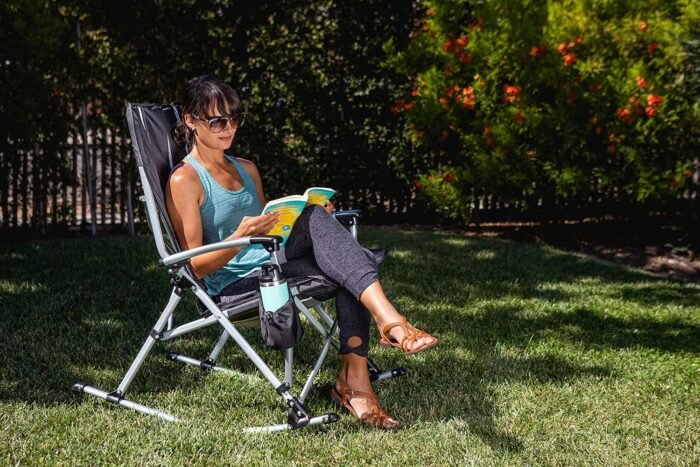 PICNIC TIME NCAA Outdoor Rocking, XL Heavy Duty Camping Chair for Adults - Image 5
