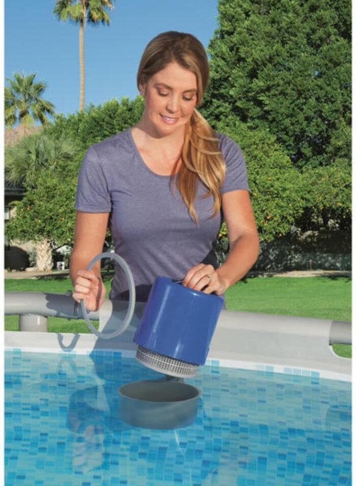 Bestway 58233E 800 GPH Above Ground Swimming Pool Surface Skimmer Debris Cleaner with Quick Set Up & Adjustable Mounting Bracket for Customized Height - Image 2
