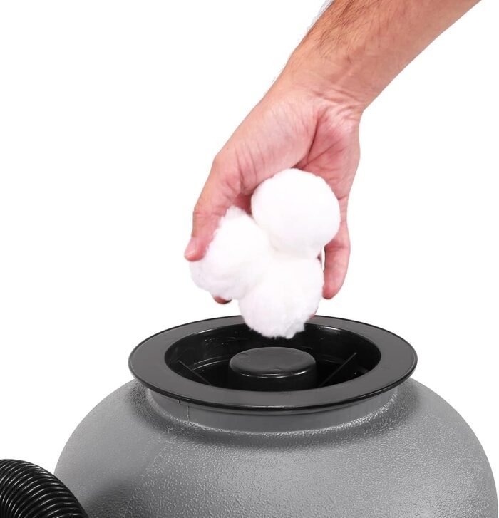 XtremepowerUS 12" Sand Filter for Above-Ground Swimming Pools Max 2,400GPH 7-Way Multi-Port Valve Pool Pump Up to 10,000 Gallons Strainer Basket Set - Image 7
