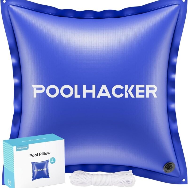2024 Upgrade Pool Pillows for Above Ground Pools, Winterizing Ice Equalizer 0.5mm Ultra Thick Pool Cover Air Pillow for Winter, Pool Closing Kit for Swimming Pool, 50ft Rope Included (4x4)
