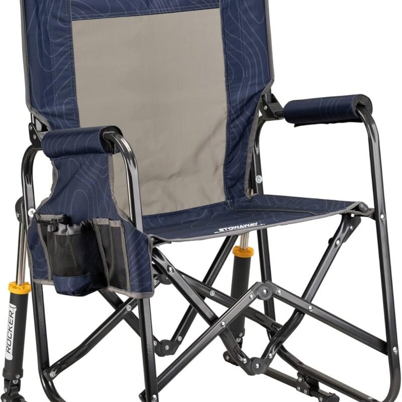 GCI Outdoor Stowaway Rocker - Navy Topo