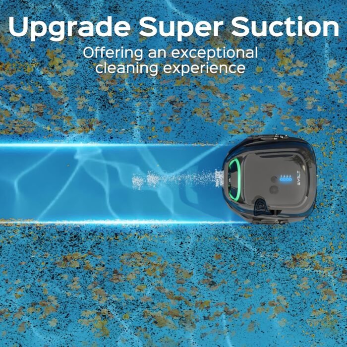 (2025 Upgraded) WYBOT A1 Cordless Pool Vacuum Up to 120 Mins Runtime, Robotic Pool Cleaner with Dual Filters, Ideal for Flat Above Ground up to 1076 Sq.ft Sq. Ft. (Green Black) - Image 2