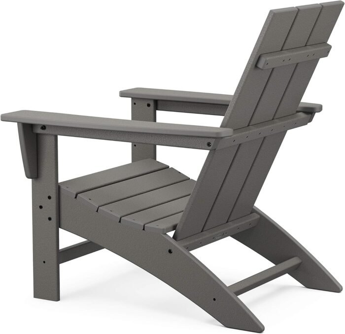 POLYWOOD AD420SR Modern Adirondack Chair, Sunset Red, Durable High Density Polyethylene Construction, Easy Assembly, Waterproof, Comfortable Contoured Seat - Image 5