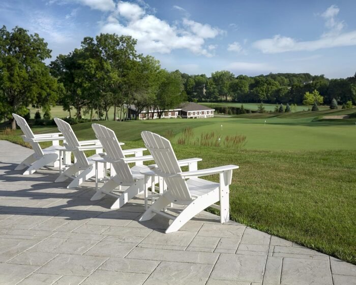 POLYWOOD Nautical Curveback Adirondack Chair, HDPE Outdoor Patio Furniture for Deck, Pool, Garden, Made in USA - Image 6