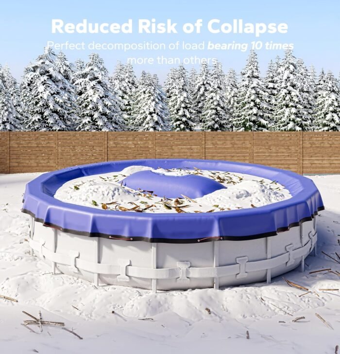 2024 Upgrade Pool Pillows for Above Ground Pools, Winterizing Ice Equalizer 0.5mm Ultra Thick Pool Cover Air Pillow for Winter, Pool Closing Kit for Swimming Pool, 50ft Rope Included (4x4) - Image 4