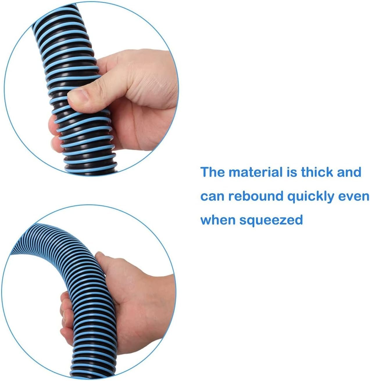 1 1/2" Swimming Pool Filter Hose for Above Ground Swimming Pool Vacuums with Hose Clamp 3FT 6FT (2 set) - Image 7