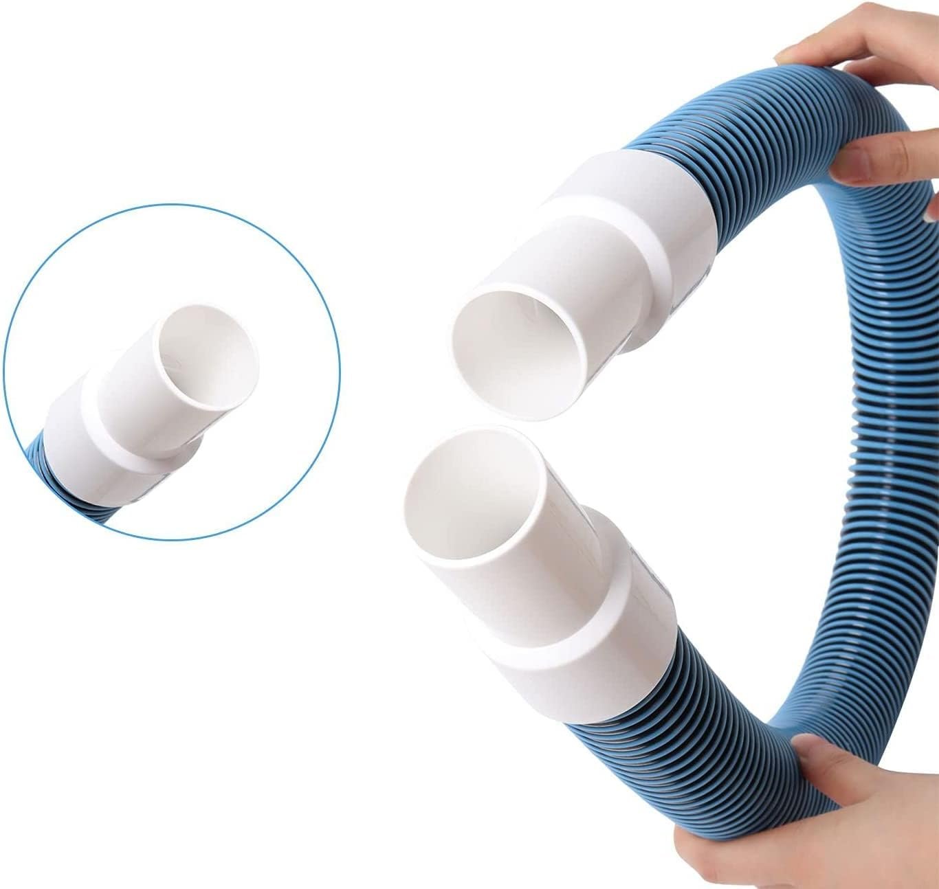 1 1/2" Swimming Pool Filter Hose for Above Ground Swimming Pool Vacuums with Hose Clamp 3FT 6FT (2 set) - Image 6