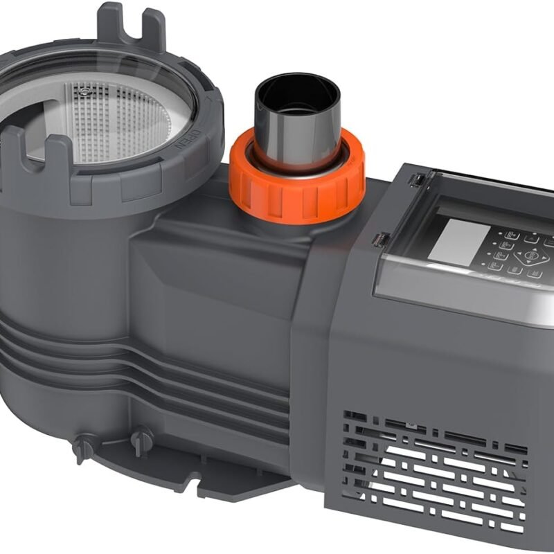 Variable Speed Pool Pump,1.8 HP, 220V-240V, Inground Swimming Pool Pump with Timer, High Flow 9114 GPH Self Priming Above Ground Pool Pumps with Filter Basket